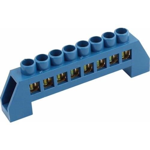 2pcs XP0812B Wire Connection Screw Terminal Strip Copper terminal 4 Positions Blue