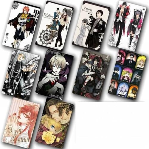 200 pcs/set Anime Black Butler Kuroshitsuji Card Sticker Pack DIY Waterproof Card Classic Kids Sticker toys anime gift