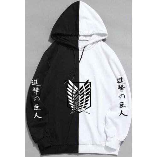 2021New Summer Anime Brand Attack on Titan Printing The Sharingan Hoodies Pullover Sweatshirt Harajuku Hip Hop Thin Clothing