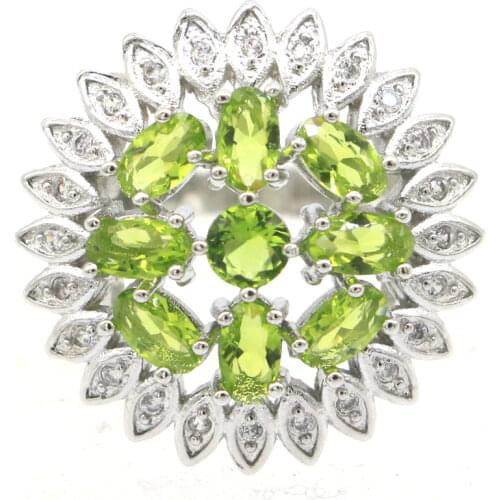 22x14mm Lovely Cute Created Raspberry Rhodolite Garnet White CZ For Women Bride Engagement Silver Rings Wholesale Drop Shipping