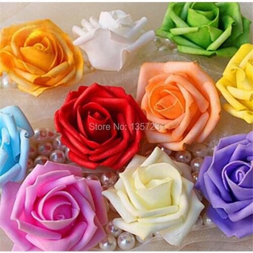 700pcs/lot Wedding Decorative Flower Foam Rose Flower Heads