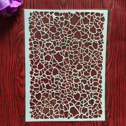 A4 29 * 21cm Geometric irregularity DIY Stencils Wall Painting Scrapbook Coloring Embossing Album Decorative Paper Card Template