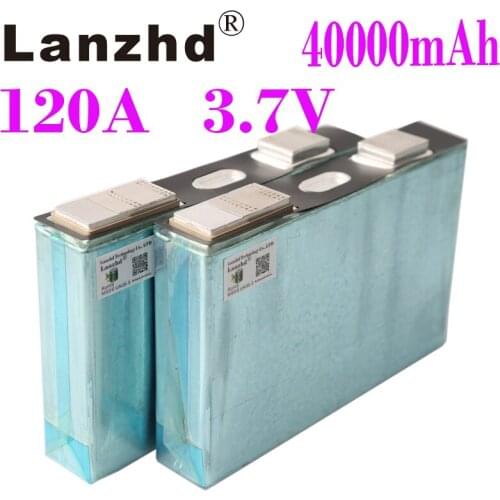 1-10PCS 3.7V 120A 40000mAh Ternary power lithium batteries pack Single aluminum shell Motorcycle Electric vehicle energy Storage