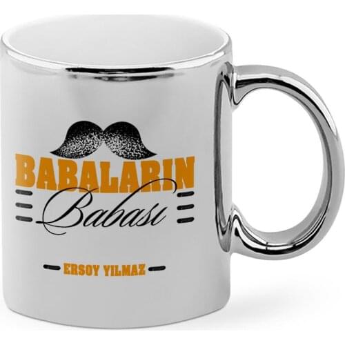 Fathers Day Custom Babaların Father Chrome Mug Cup-2