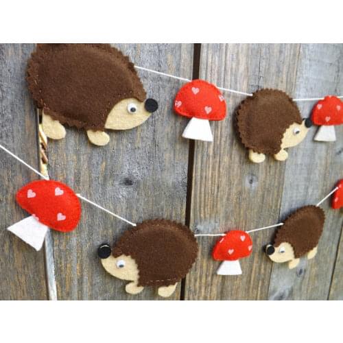 Ladybug nursery room felt Garlands buntings Christening wedding birthday bridal baby shower Church decor banners