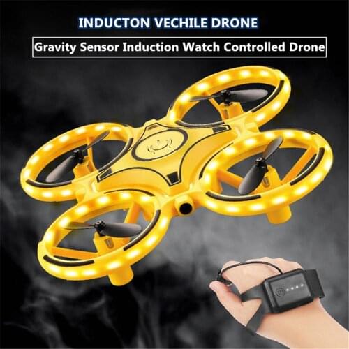 Mini UFO Drone 2.4G 1080P Camera Flying Helicopter Gravity Sensor Induction Watch Controlled Drone