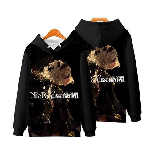 NieR:Automata Hoodie NieR Automata 2b Hooded Jacket Coat Game Long-Sleeved Sweatshirt For Men Women