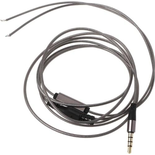 1.2m With Mic DIY Earphone Cable High Quality Replacement Cable Wire For Repair Upgrade Headphones Earphone With Mic