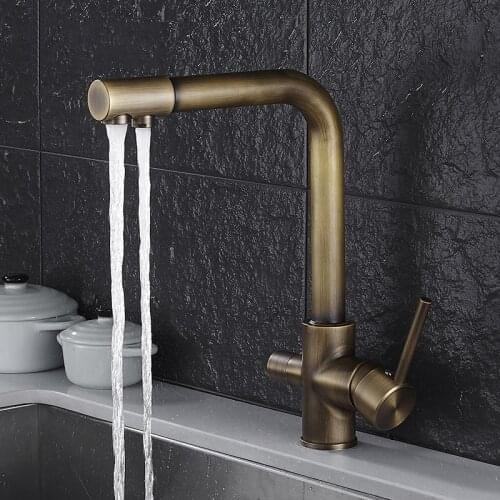 Kitchen Faucet Water Filter Tap 360 Degree Rotation Cold Hot Tap Purifier Faucet Dual Spray Drinking Water Tap Tap Vessel Sink