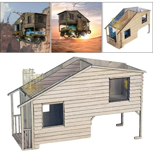 1:35 Scale European Wood House DIY Materials Sand Table Scenery Layout