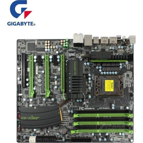 For Gigabyte GA G1.Sniper Motherboard LGA 1366 For Intel X58 Used Desktop Mainboard USB2.0 SATA2 PCI-E X16