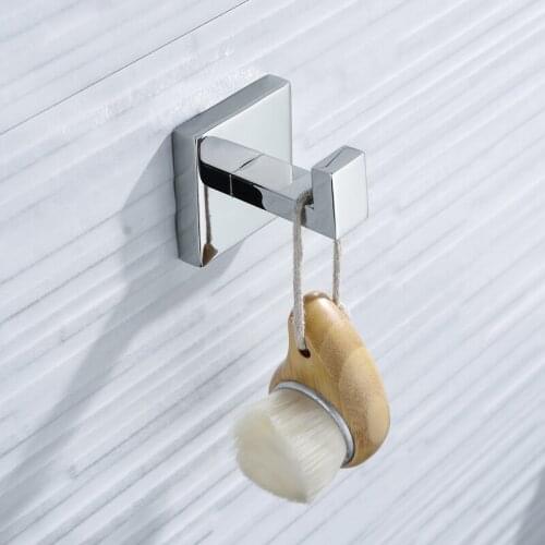 Stainless Steel Wall Mounted Robe Holder Hook Door Clothes Coat Hat Hanger Towel Clothes Robe Hooks Chrome