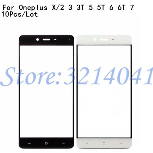 10Pcs/Lot For Oneplus 3 3T 5 5T 6 6T 7 7T Front Outer Glass Lens Cover replacement For For Oneplus X 3 3T 5 5T 6 6T Lcd glass