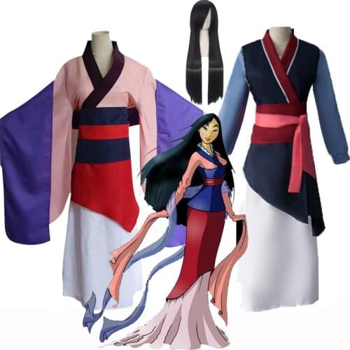 Wreck It Ralph 2 Mulan Costume Princess Mulan Dresses Movie Ralph Breaks The Internet Mulan Mushu Dragon Cosplay Girls Skirt