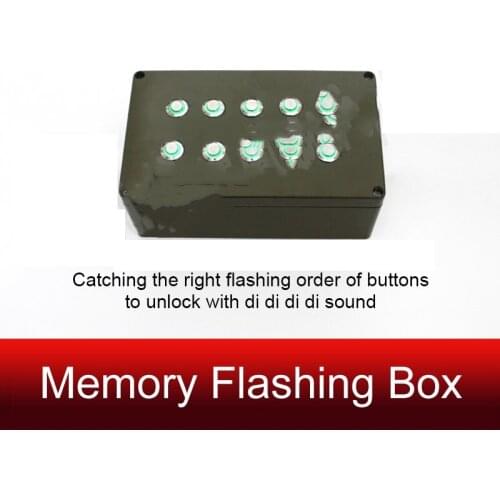 Real life room escape prop memory flashing box catch right flashing order to unlock Adventure game