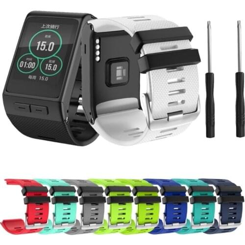 Silicone Watch Band Sport Wrist Strap Bracket Replacement for garmin Vivoactive HR Smart Watch Accessories X7JB