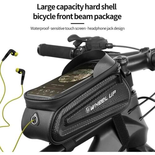 Waterproof Bicycle Bag Bicycle Frame Bag 4.7-7.0 Inch Touch Screen Mobile Phone Bag Reflective Riding Bag Bicycle Accessories