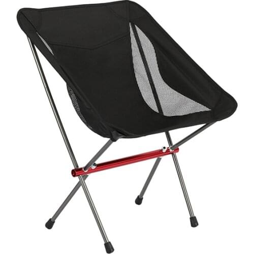 Ultralight Outdoor Folding Camping Chair Picnic Hiking Travel Backpack Foldable Beach Moon Chair Fishing Portable Chair