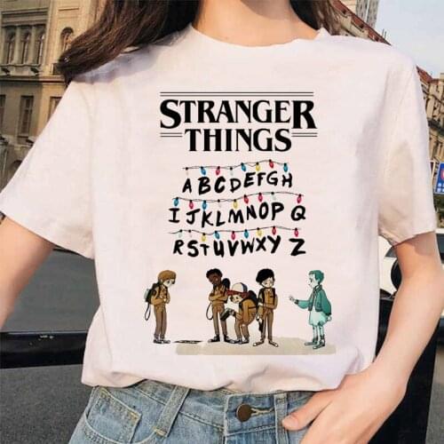 Stranger Things 3 Women T-shirt Hip Hop 90s Gothic Top Female T Shirt Harajuku Streetwear Kawaii O-neck Ladies Tee tops Shirts