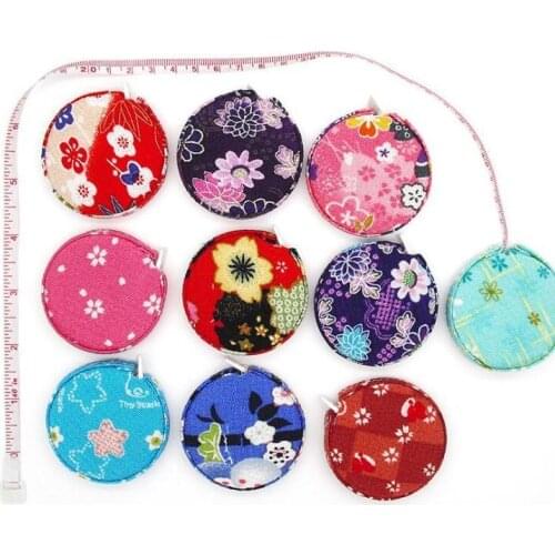 1.5 M Japanese Syle Cherry Flower Design Sewing Measurement Retractable Tailor Ruler Tape Measures Gift