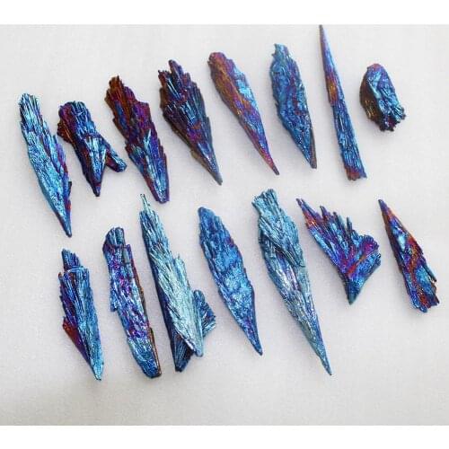 1pc Natural Quartz Crystal Jet Stone Rainbow Black Tourmaline Titanium Cluster Mineral Specimen Healing