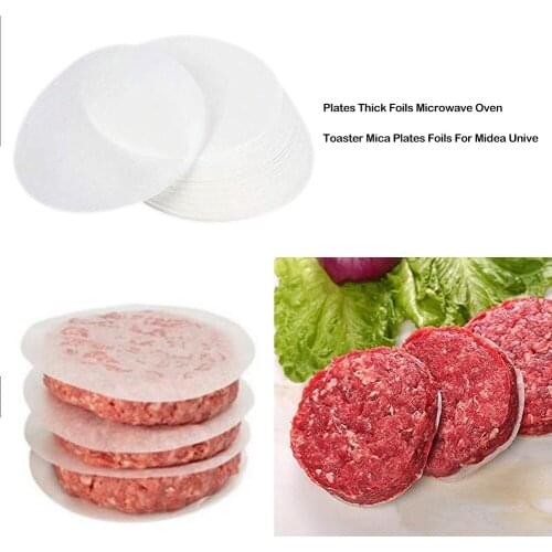 100pcs Non Stick Baking Oil Paper for Pizza Patty Maker Oven Multi-functional Kitchen Accessories for Hamburger Making