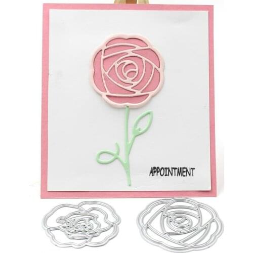 KSCRAFT 2pc Flowers Metal Cutting Dies Stencils for DIY Scrapbooking/photo album Decorative Embossing DIY Paper Cards