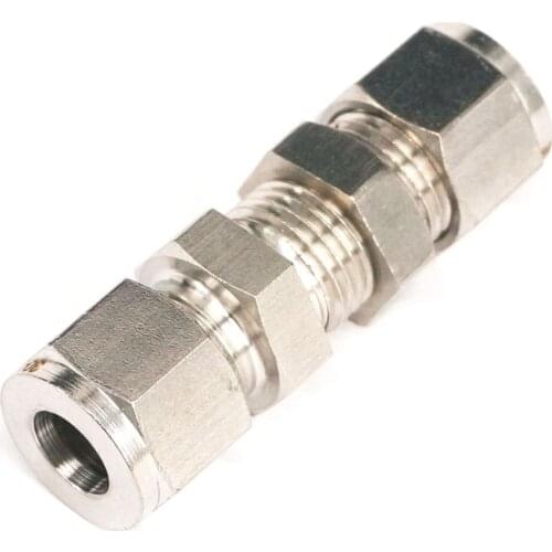 304 Stainless steel Fit 8mm OD Tube Bulkhead Adapter Connector Compression fitting For Tubing Plumbing