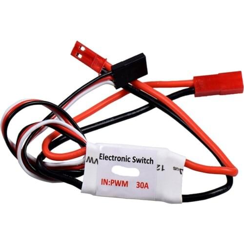 30A Current 3.7V-27V Remote Control Electronic Switch RC Pump Switch Receiver PWM Signal for Switching Lights