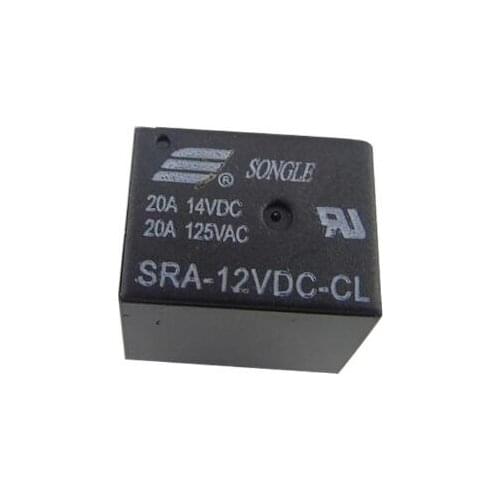 5pcs 5pin DC Power Relay SRA-05VDC-CL SRA-12VDC-CL SRA-24VDC-CL 5Pin PCB Type In stock Black Automobile relay