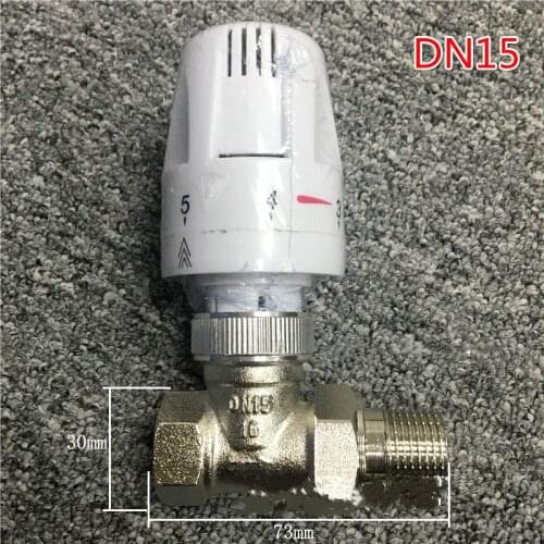 Automatic Thermostat valve Thermostat raditor two way brass valve angel valve DN15 DN20 DN25 DN32