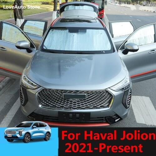 For Haval Jolion 2021 Car Aluminum Foil Windshield Sunshade Back Front Rear Window Sun Shade Visor Protector Accessories 2022