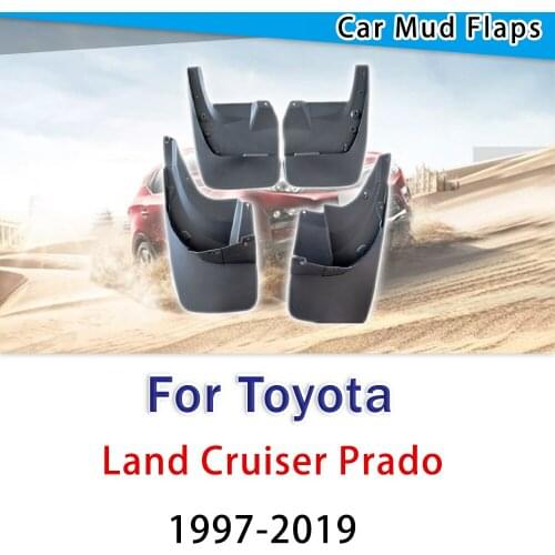 For Toyota Prado LC90 FZJ90 LC120 FJ120 LC150 FJ150 1997-2019 Fender Mud Guard Splash Flap Mudguard Accessories 2002 2015 2018