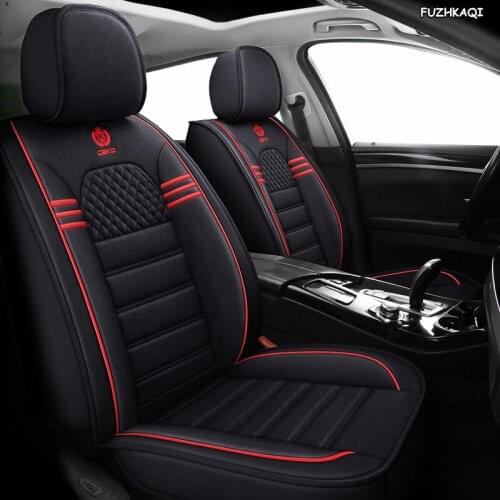 FUZHKAQI flax car seat covers for Ford Focus 2 3 Fushion Ranger mondeo Fiesta Edge Explore Kuga fiesta fusion car seats