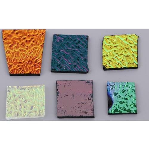 Dichroic Glass Fusible Glass Assorted Color coe90 for Jewelry Crafts (28g)