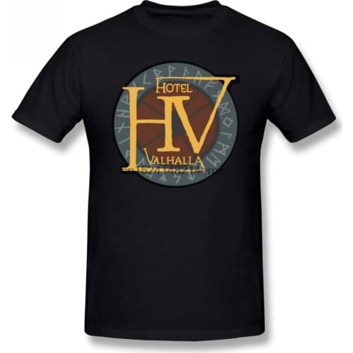 Percy Jackson T Shirt Magnus Chase Logo T-Shirt Beach Printed Tee Shirt Short Sleeves Awesome Men Plus size Cotton Tshirt