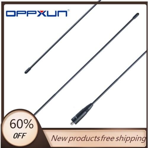 OPPXUN for Baofeng UV-9R Plus Era UV-XR Nagoya Na-771 SMA- Female 144/430MHz Dual Band Antenna Waterproof Walkie Talkie Radio