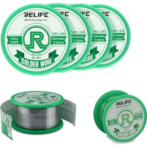 RELIFE 0.3/0.4/0.5/0.6mm Active Solder Wire Rosin Core Soldering Iron Solder Line For Mobile Phone Mainboard BGA Repair