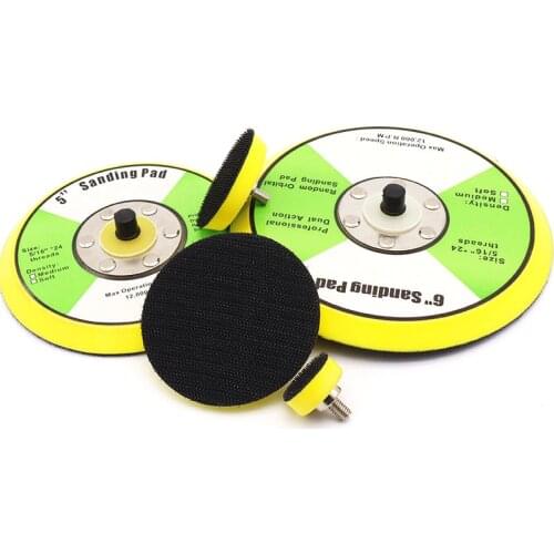 URANN 1"/2"/3'' 4'' 5'' 6'' 25~150mm Pneumatic Self-adhesive Polishing Pad Sandpaper Sucker Polishing Disc For Grinder Polisher