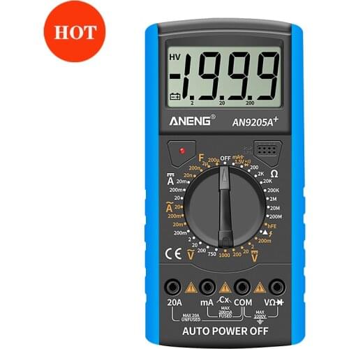 Handheld Entry-level Multimeter Digital Circuit Testing Instrument Portable Ammeter Voltmeter Line Testing Electrician Tool