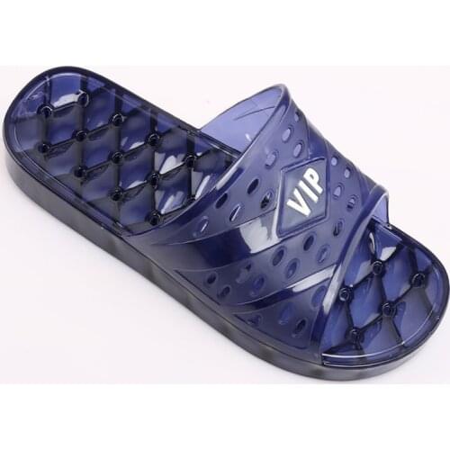 Mens Slippers Crystal Transparent Sandals Summer Bathroom Hollow Fashion Slip On Flat Women Beach Indoor Outdoor Shoes Unisex