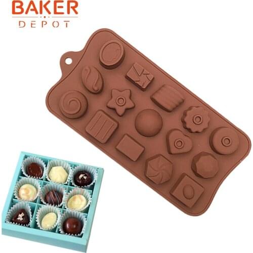 BAKER DEPOT Silicone mold for chocolate cake baking form silicone candy sweet Jelly pastry mould fun soap ice biscuit gummy tool