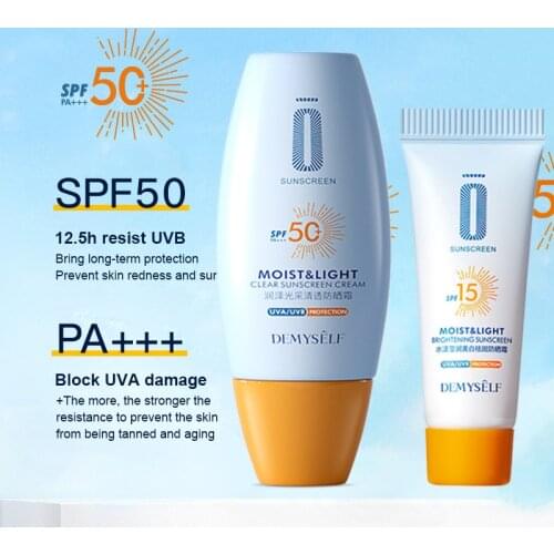 SPF50/15 Sunblock Facial Body Skin Protective Cream Sunscreen Whitening Sun Cream Anti-Aging Oil-control Moisturizing Face TSLM1