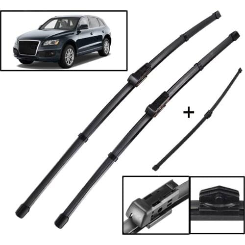 Car Front Rear Wiper Windshield Wiper Rear Window Wipers For- Q5 2008 - 2016 2017