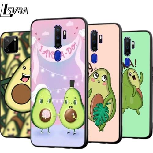 Cute Cartoon Avocado For OPPO A5 A9 A7 A11X A1K A12 A12E A31 A32 A53 A53S A72 A73 A93 AX7 Pro 2020 2018 5G Phone Case