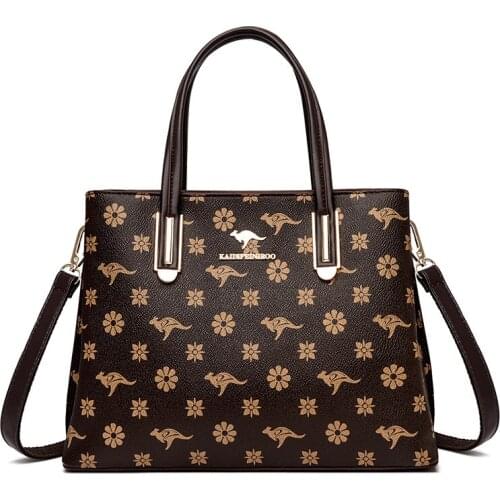 Trendy Printed Women Handbag High Quality Leather Shoulder Crossbody Bags Luxury Designer Messenger Small Casual Tote Bags