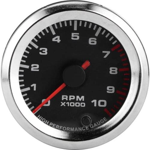 52mm/2in Universal 7 Colors Tachometer Meter with Measuring Range 0-10000RPM