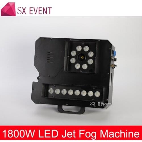 1800w High Output LED Hi-Super Jet Fog Machine Stage Party DJ Wedding Effect Equipment