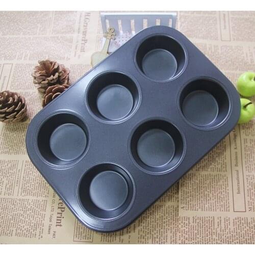 AIWILL Quality Non-stick 6-Piece Molded Egg Tart Cake Mignon Cup Baking Tools