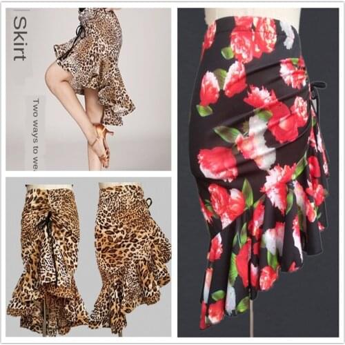 2020 New Latin Dance Skirt Women/Lady Competition Fishtail Dress Ballroom Cha Cha Salsa Rumba Dancing Dress For Dancer S/M/L/XL